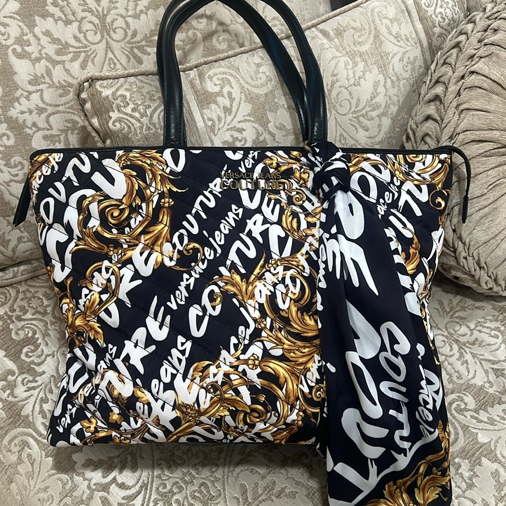 Versace Jeans Couture Quilted Tote